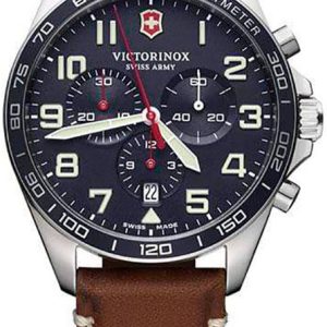 Victorinox Herrklocka V241854 Fieldforce Blå/Läder Ø42 mm