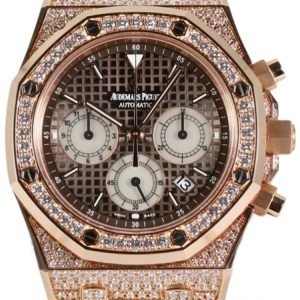 Audemars Piguet Royal Oak Damklocka 26129OR.ZZ.D080CA.01 Brun/Gummi