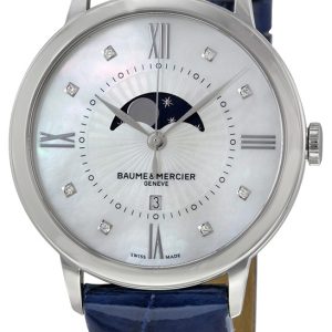 Baume & Mercier Damklocka 10226 Classima Vit/Läder Ø36.5 mm