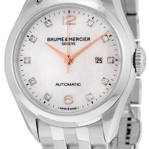 Baume & Mercier Damklocka M0A10151 Clifton Silverfärgad/Stål