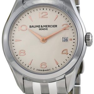 Baume & Mercier Damklocka M0A10175 Clifton Silverfärgad/Stål