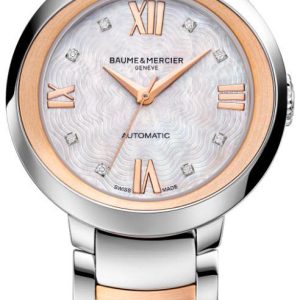 Baume & Mercier Damklocka M0A10239 Promesse Vit/Roséguldstonat