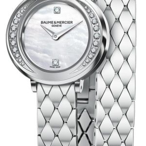 Baume & Mercier Damklocka M0A10289 Promesse Vit/Stål Ø22 mm