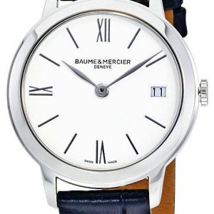 Baume & Mercier Damklocka M0A10353 Classima Vit/Läder Ø31 mm