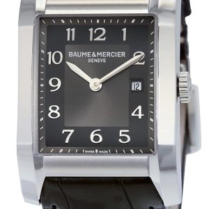 Baume & Mercier Damklocka MOA10019 Hampton Svart/Läder 40x27.1 mm