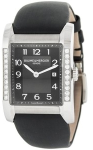 Baume & Mercier Damklocka MOA10022 Hampton Svart/Satin 40x27.1 mm