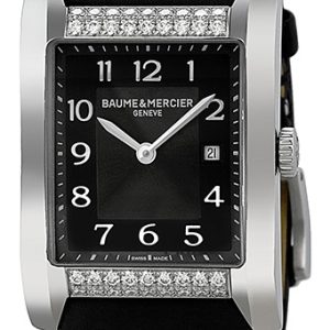 Baume & Mercier Damklocka MOA10024 Hampton Svart/Satin 40x27.1 mm