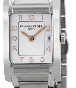 Baume & Mercier Damklocka MOA10049 HAMPTON Silverfärgad/Stål