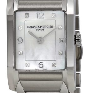 Baume & Mercier Damklocka MOA10050 HAMPTON Silverfärgad/Stål