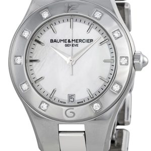 Baume & Mercier Damklocka MOA10071 LINEA Silverfärgad/Stål Ø32