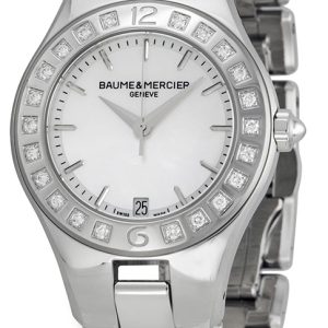 Baume & Mercier Damklocka MOA10072 LINEA Silverfärgad/Stål Ø32