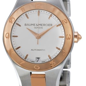 Baume & Mercier Damklocka MOA10073 LINEA Silverfärgad/18 karat