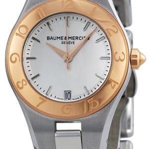 Baume & Mercier Damklocka MOA10079 LINEA Silverfärgad/Stål Ø27