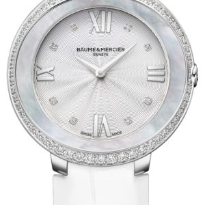 Baume & Mercier Damklocka MOA10165 PROMESSE Silverfärgad/Läder