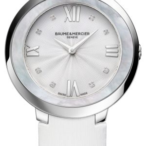 Baume & Mercier Damklocka MOA10177 PROMESSE Silverfärgad/Läder