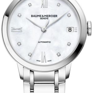 Baume & Mercier Damklocka MOA10496 Classima Vit/Stål Ø34 mm