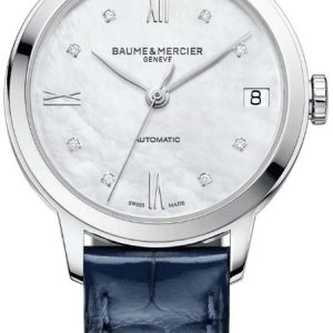 Baume & Mercier Damklocka MOA10545 Classima Vit/Läder Ø31 mm