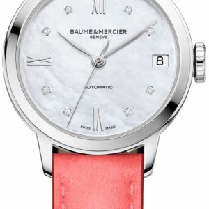 Baume & Mercier Damklocka MOA10564 Classima Vit/Läder Ø31 mm