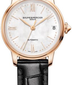 Baume & Mercier Damklocka MOA10598 Classima Vit/Läder Ø31 mm