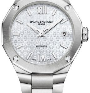 Baume & Mercier Damklocka MOA10663 Riviera Vit/Stål Ø36 mm