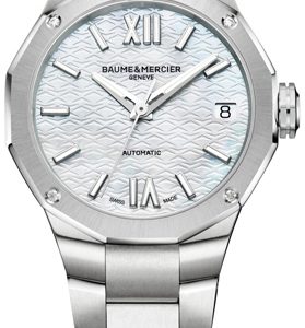 Baume & Mercier Damklocka MOA10676 Riviera Vit/Stål Ø33 mm