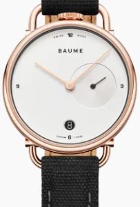 Baume & Mercier Damklocka MOA10687 Vit/Läder Ø35 mm