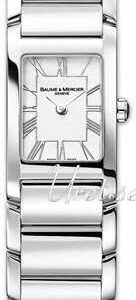 Baume & Mercier Damklocka MOA8747 Hampton Vit/Stål 34x20 mm