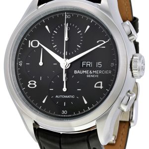 Baume & Mercier Herrklocka 10211 Clifton Svart/Läder Ø43 mm