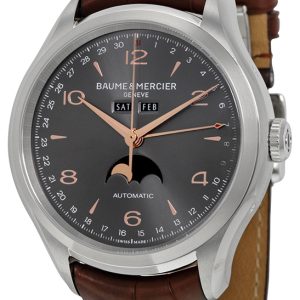 Baume & Mercier Herrklocka 10213 Clifton Grå/Läder Ø43 mm