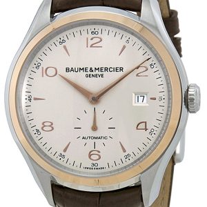 Baume & Mercier Herrklocka M0A10139 Clifton Silverfärgad/Läder