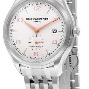 Baume & Mercier Herrklocka M0A10141 Clifton Silverfärgad/Stål