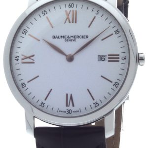 Baume & Mercier Herrklocka M0A10181 Classima Silverfärgad/Läder