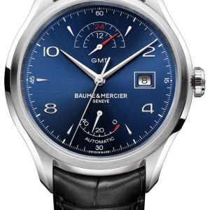 Baume & Mercier Herrklocka M0A10316 Clifton Blå/Läder Ø43 mm