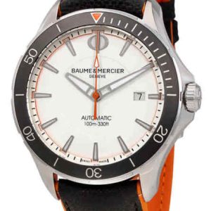 Baume & Mercier Herrklocka M0A10337 Clifton Vit/Läder Ø42 mm