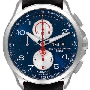 Baume & Mercier Herrklocka M0A10343 Clifton Blå/Läder Ø44 mm