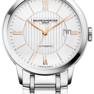 Baume & Mercier Herrklocka M0A10374 Classima Vit/Stål Ø40 mm