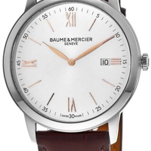 Baume & Mercier Herrklocka M0A10415 Classima Silverfärgad/Läder