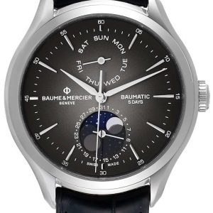 Baume & Mercier Herrklocka M0A10548 Clifton Grå/Läder Ø42 mm