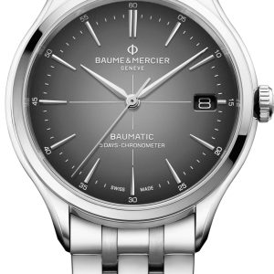 Baume & Mercier Herrklocka M0A10551 Clifton Grå/Stål Ø40 mm