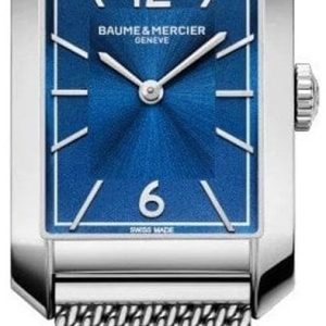 Baume & Mercier Herrklocka M0A10671 Hampton Blå/Stål 43x27 mm