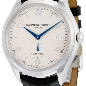 Baume & Mercier Herrklocka MOA10052 CLIFTON Silverfärgad/Läder