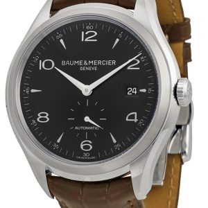 Baume & Mercier Herrklocka MOA10053 CLIFTON Svart/Läder Ø41 mm