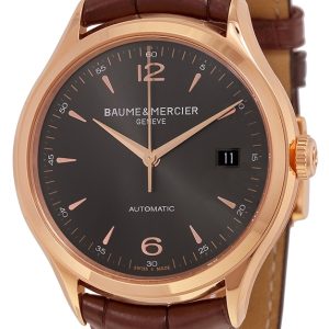 Baume & Mercier Herrklocka MOA10059 CLIFTON Grå/Läder Ø38.8 mm