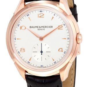 Baume & Mercier Herrklocka MOA10060 CLIFTON Silverfärgad/Läder