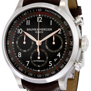 Baume & Mercier Herrklocka MOA10067 CAPELAND Svart/Läder Ø44 mm