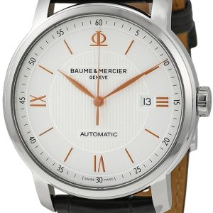 Baume & Mercier Herrklocka MOA10075 CLASSIMA Silverfärgad/Läder