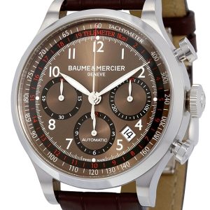 Baume & Mercier Herrklocka MOA10083 CAPELAND Brun/Läder Ø42 mm