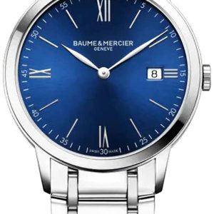 Baume & Mercier Herrklocka MOA10382 Classima Blå/Stål Ø40 mm