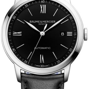 Baume & Mercier Herrklocka MOA10453 Classima Svart/Läder Ø42 mm