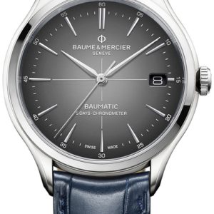 Baume & Mercier Herrklocka MOA10550 Clifton Grå/Läder Ø40 mm